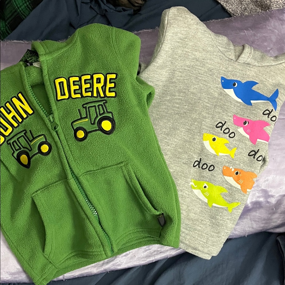 🧚John Deere and Baby Shark Hoodies